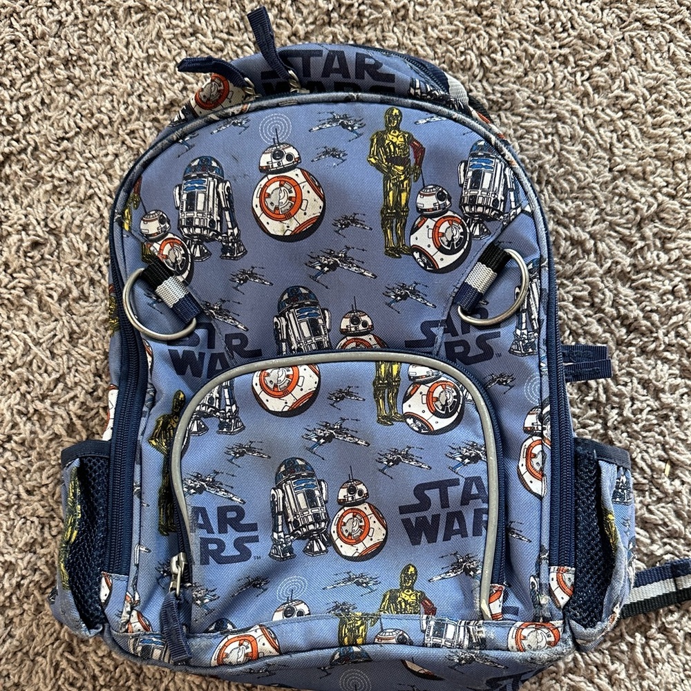 PB Kids Small Star Wars Kids Backpack - Blue and Gray